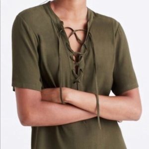 Olive green madewell dress